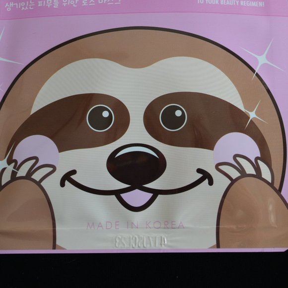 (3) Korean Beauty Sloth Hydrating Anti-Aging  Face Masks Soothing and Cute - Picture 5 of 5